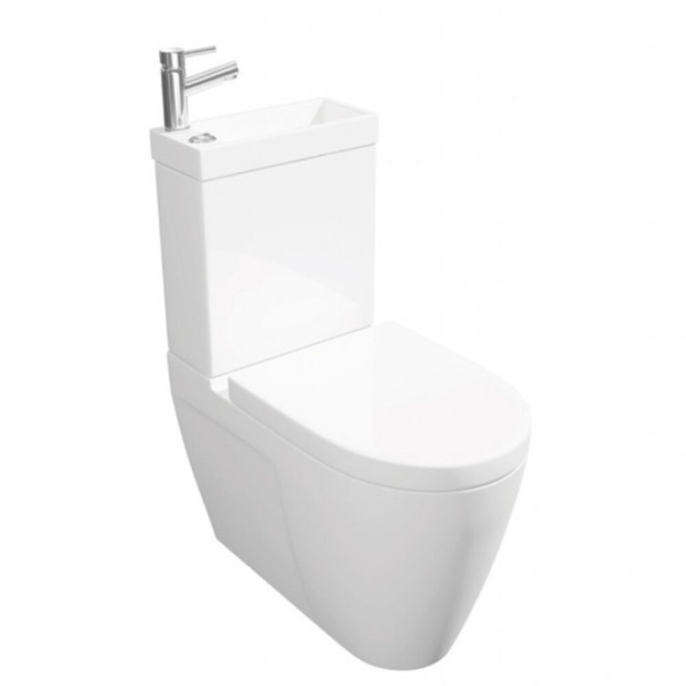 Belfry Bathroom KVit Combi 2in1 Toilet with Seat & Cistern with